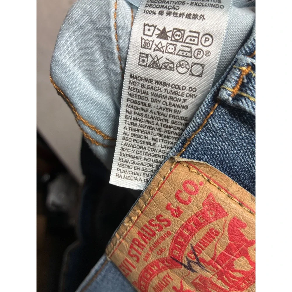 Levis 559 Relaxed Straight Jeans Mens 36x32 Medium Wash Blue Denim 00559-0463